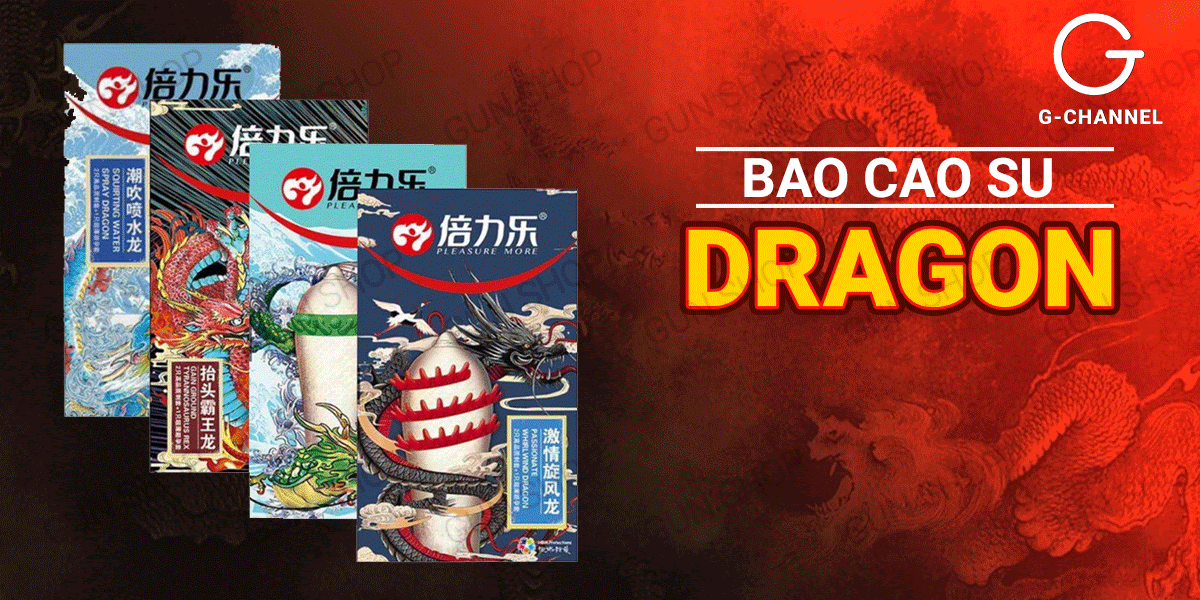 Bao cao su Dragon gân gai bi lớn kích thích cảm giác cực đỉnh Bao cao su Dragon gân gai bi lớn kích thích cảm giác cực đỉnh