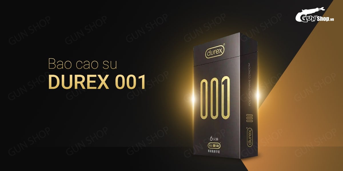 Bao cao su Durex 001 siêu mỏng 54mm hộp 6 cái cảm giác thật như da thật Bao cao su Durex 001 siêu mỏng 54mm hộp 6 cái cảm giác thật như da thật