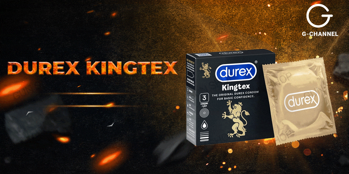 Bộ 2 hộp bao cao su Durex Kingtex size nhỏ 49mm ôm sát tăng khoái cảm yêu Bộ 2 hộp bao cao su Durex Kingtex size nhỏ 49mm ôm sát tăng khoái cảm yêu