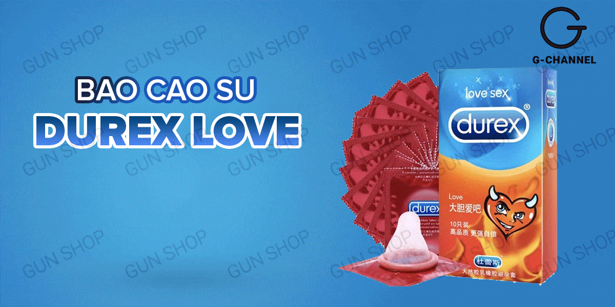 Bao cao su Durex Love siêu mỏng hương vani hộp 10 cái trải nghiệm chân thật Bao cao su Durex Love siêu mỏng hương vani hộp 10 cái trải nghiệm chân thật