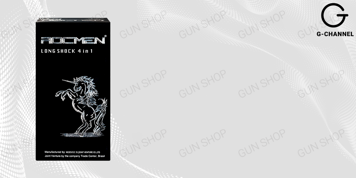 Bao cao su Rocmen Long Shock kéo dài thời gian quan hệ hộp 12 cái Bao cao su Rocmen Long Shock kéo dài thời gian quan hệ hộp 12 cái