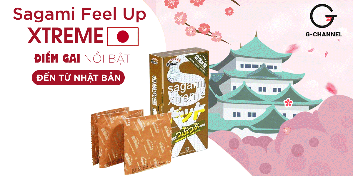 Bao cao su Sagami Feel Up siêu điểm nổi hộp 10 cái tăng cảm giác chân thật Bao cao su Sagami Feel Up siêu điểm nổi hộp 10 cái tăng cảm giác chân thật