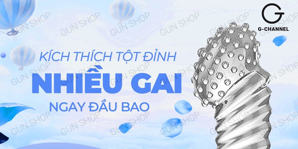 Bao cao su ngón tay dài Aichao G-spot 2 gai lớn tăng khoái cảm mạnh Bao cao su ngón tay dài Aichao G-spot 2 gai lớn tăng khoái cảm mạnh