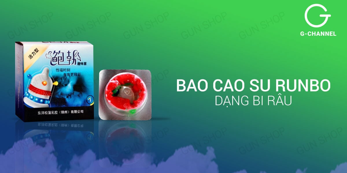 Bộ 3 hộp bao cao su Runbo gân gai lớn cảm giác kích thích mạnh Bộ 3 hộp bao cao su Runbo gân gai lớn cảm giác kích thích mạnh