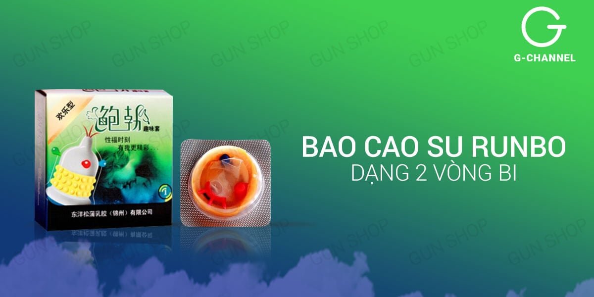 Bộ 3 hộp bao cao su Runbo gân gai lớn cảm giác kích thích mạnh Bộ 3 hộp bao cao su Runbo gân gai lớn cảm giác kích thích mạnh