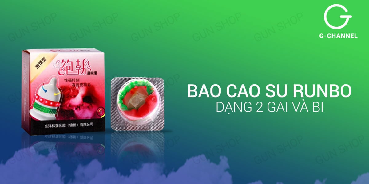 Bộ 3 hộp bao cao su Runbo gân gai lớn cảm giác kích thích mạnh Bộ 3 hộp bao cao su Runbo gân gai lớn cảm giác kích thích mạnh