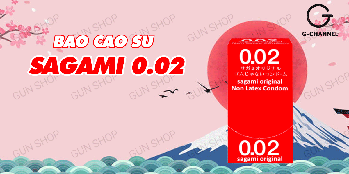 Bao cao su Sagami siêu mỏng 0.02mm hộp 12 cái an toàn tuyệt đối Bao cao su Sagami siêu mỏng 0.02mm hộp 12 cái an toàn tuyệt đối