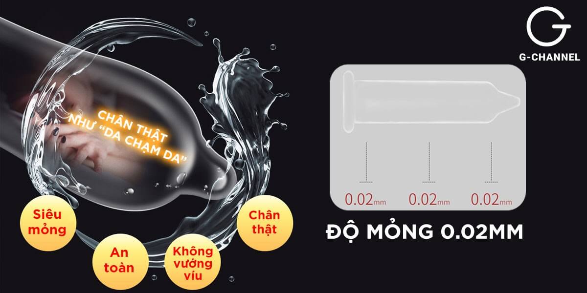 Bao cao su Sagami 002 siêu mỏng 0.02mm trải nghiệm chân thật Bao cao su Sagami 002 siêu mỏng 0.02mm trải nghiệm chân thật