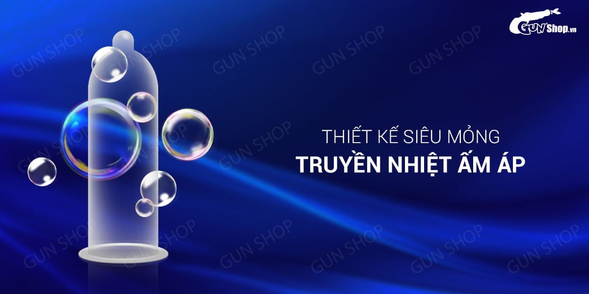 Bao cao su SO Ultrathin siêu mỏng truyền nhiệt nhanh hộp 12 cái Bao cao su SO Ultrathin siêu mỏng truyền nhiệt nhanh hộp 12 cái