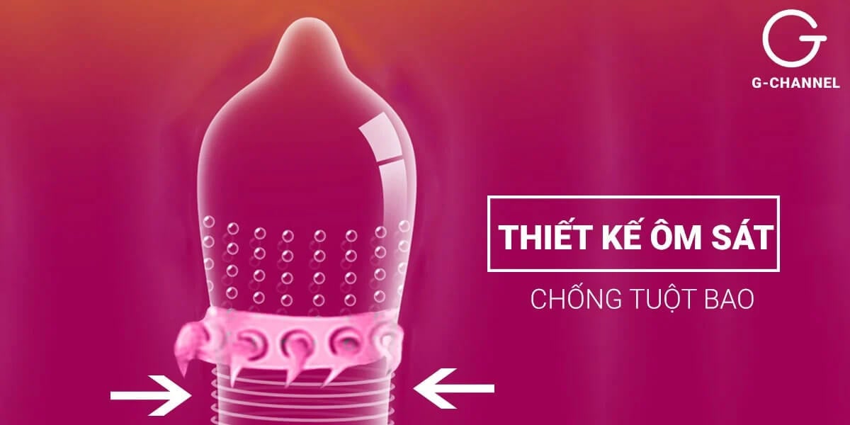 Bao cao su Super Gold gân gai siêu lớn hộp 2 cái tăng khoái cảm Bao cao su Super Gold gân gai siêu lớn hộp 2 cái tăng khoái cảm