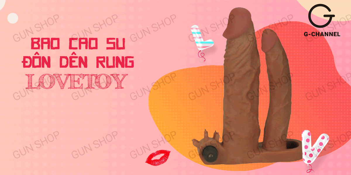 Bao cao su đôn dên rung Lovetoy 2 đầu tăng khoái cảm bất tận Bao cao su đôn dên rung Lovetoy 2 đầu tăng khoái cảm bất tận