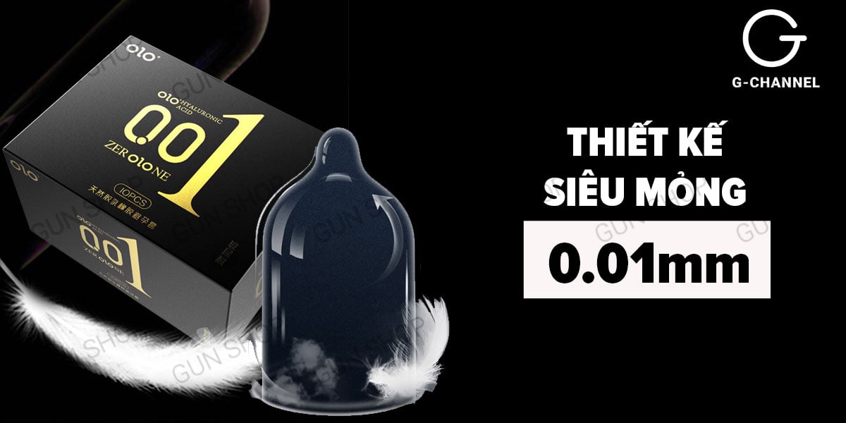 Bao cao su OLO 0.01 Đen siêu mỏng hương vani hộp 10 cái chất lượng Bao cao su OLO 0.01 Đen siêu mỏng hương vani hộp 10 cái chất lượng