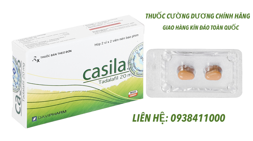 Viên uống Casilas 20mg kéo dài quan hệ trị xuất tinh sớm hiệu quả Viên uống Casilas 20mg kéo dài quan hệ trị xuất tinh sớm hiệu quả