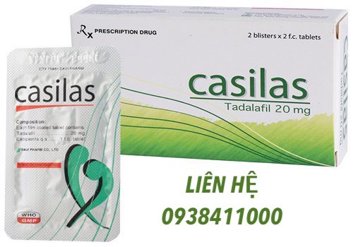 Viên uống Casilas 20mg kéo dài quan hệ trị xuất tinh sớm hiệu quả Viên uống Casilas 20mg kéo dài quan hệ trị xuất tinh sớm hiệu quả