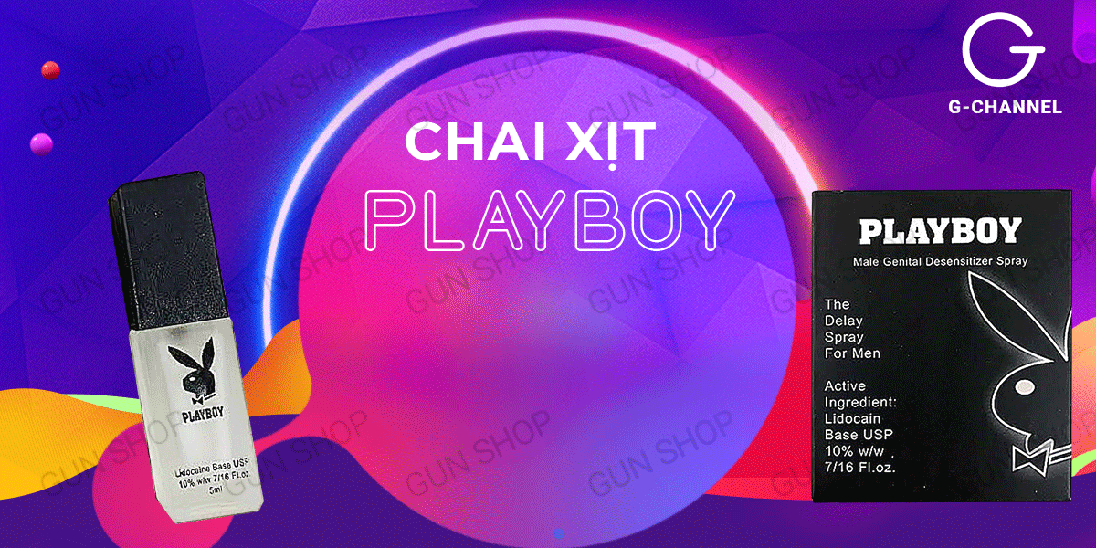 Chai xịt Playboy kéo dài thời gian quan hệ dành cho nam chai 5ml Chai xịt Playboy kéo dài thời gian quan hệ dành cho nam chai 5ml