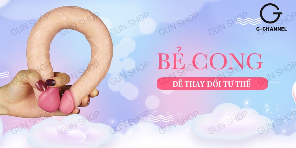 Dương vật giả 2 đầu Lovetoy mềm dẻo uốn cong đa chiều siêu bền Dương vật giả 2 đầu Lovetoy mềm dẻo uốn cong đa chiều siêu bền