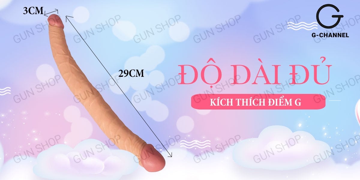 Dương vật giả 2 đầu Lovetoy mềm dẻo uốn cong đa chiều siêu bền Dương vật giả 2 đầu Lovetoy mềm dẻo uốn cong đa chiều siêu bền
