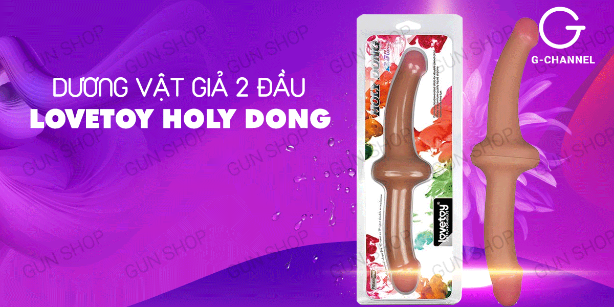 Dương vật giả 2 đầu Lovetoy Holy Dong Charge đa chiều mềm Dương vật giả 2 đầu Lovetoy Holy Dong Charge đa chiều mềm