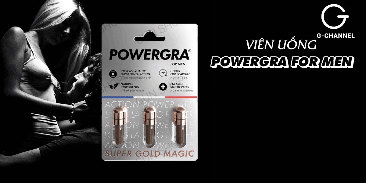 Viên uống Powergra For Men tăng kích thước kéo dài thời gian Viên uống Powergra For Men tăng kích thước kéo dài thời gian