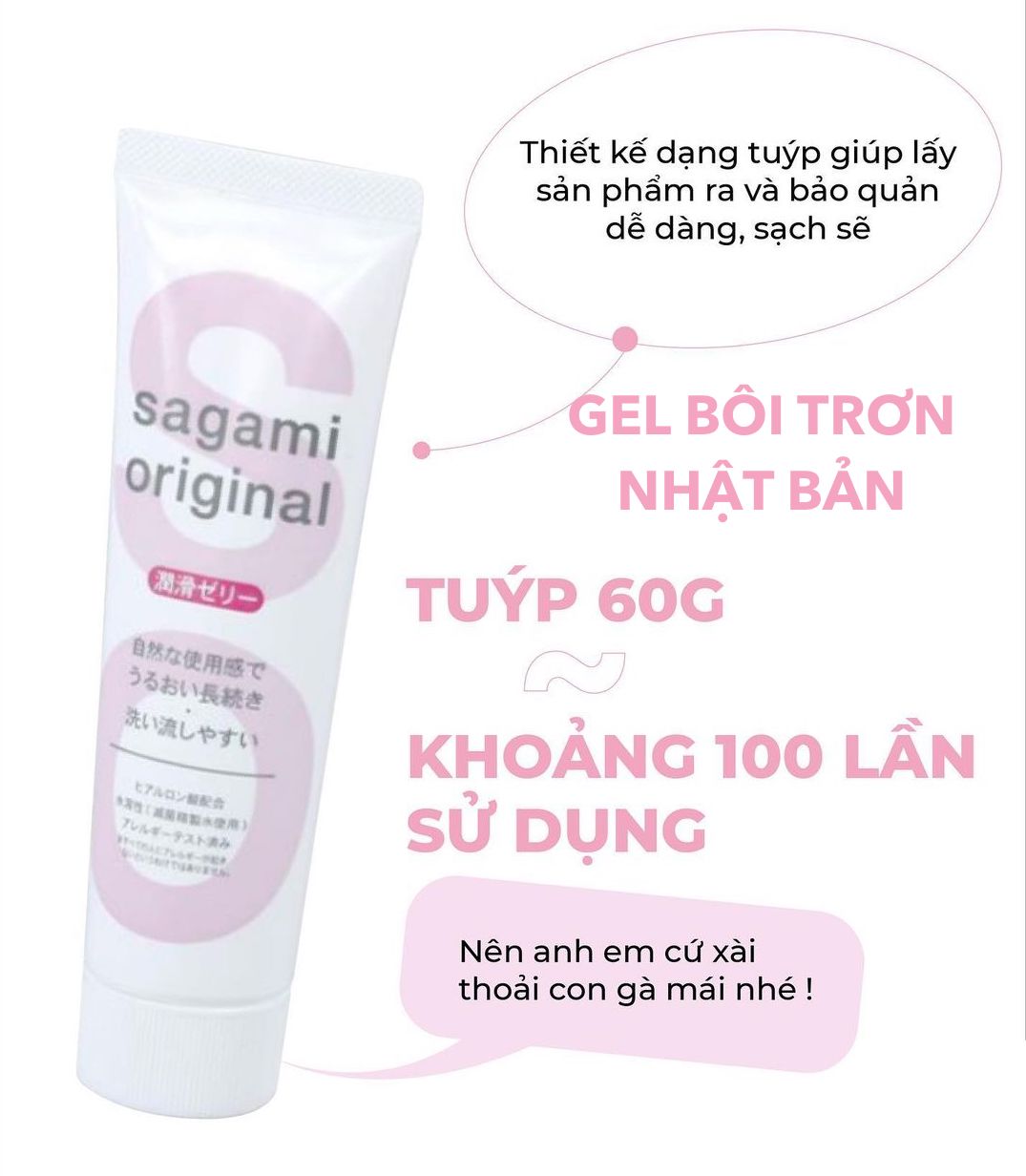 Gel bôi trơn Sagami Original Nhật chính hãng gốc nước an toàn Gel bôi trơn Sagami Original Nhật chính hãng gốc nước an toàn