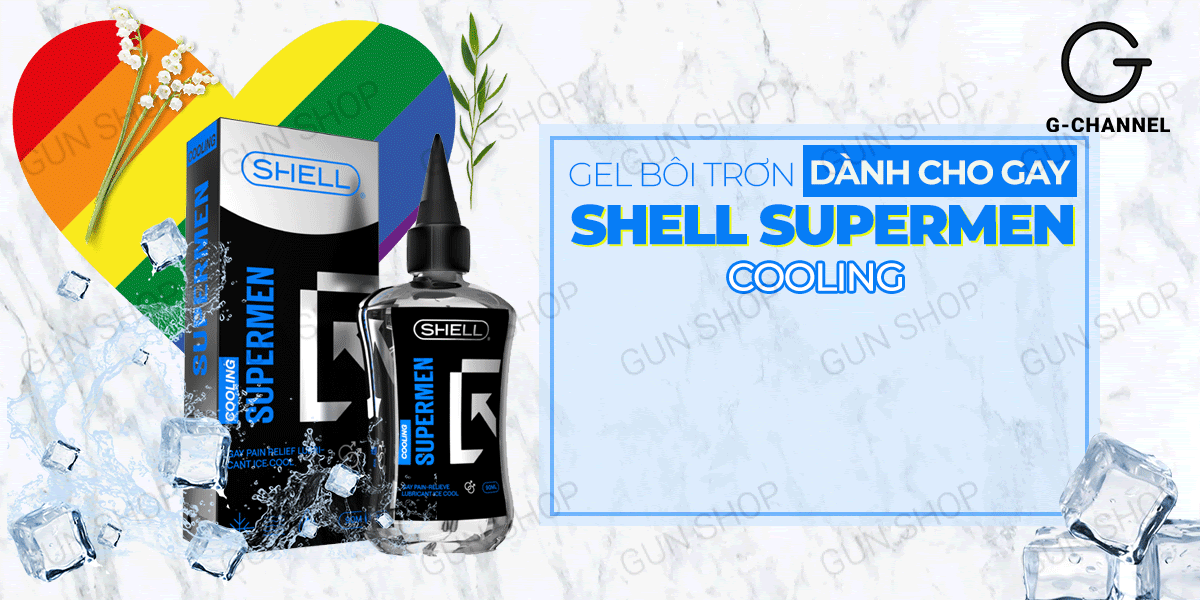 Gel bôi trơn hậu môn Shell Supermen Cooling an toàn mát lạnh Gel bôi trơn hậu môn Shell Supermen Cooling an toàn mát lạnh