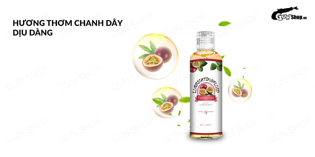Gel bôi trơn gốc nước hương chanh dây Boyafei 200ml kích thích Gel bôi trơn gốc nước hương chanh dây Boyafei 200ml kích thích