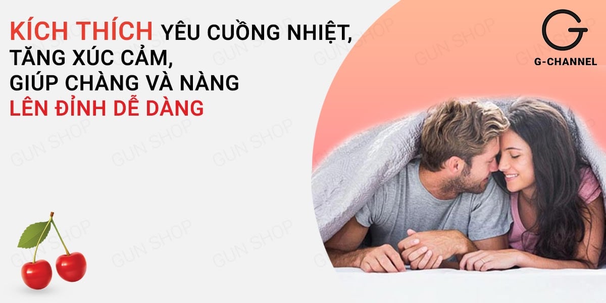 Gel bôi trơn Hot Kiss hương cherry quyến rũ tăng hưng phấn 100ml Gel bôi trơn Hot Kiss hương cherry quyến rũ tăng hưng phấn 100ml