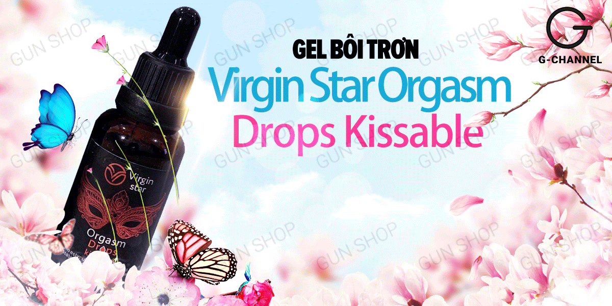 Gel bôi trơn Virgin Star Orgasm Drops Kissable tăng khoái cảm nữ Gel bôi trơn Virgin Star Orgasm Drops Kissable tăng khoái cảm nữ