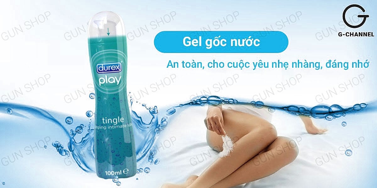 Gel bôi trơn Durex Tingle mát lạnh 100ml tăng khoái cảm mềm mại dễ chịu Gel bôi trơn Durex Tingle mát lạnh 100ml tăng khoái cảm mềm mại dễ chịu
