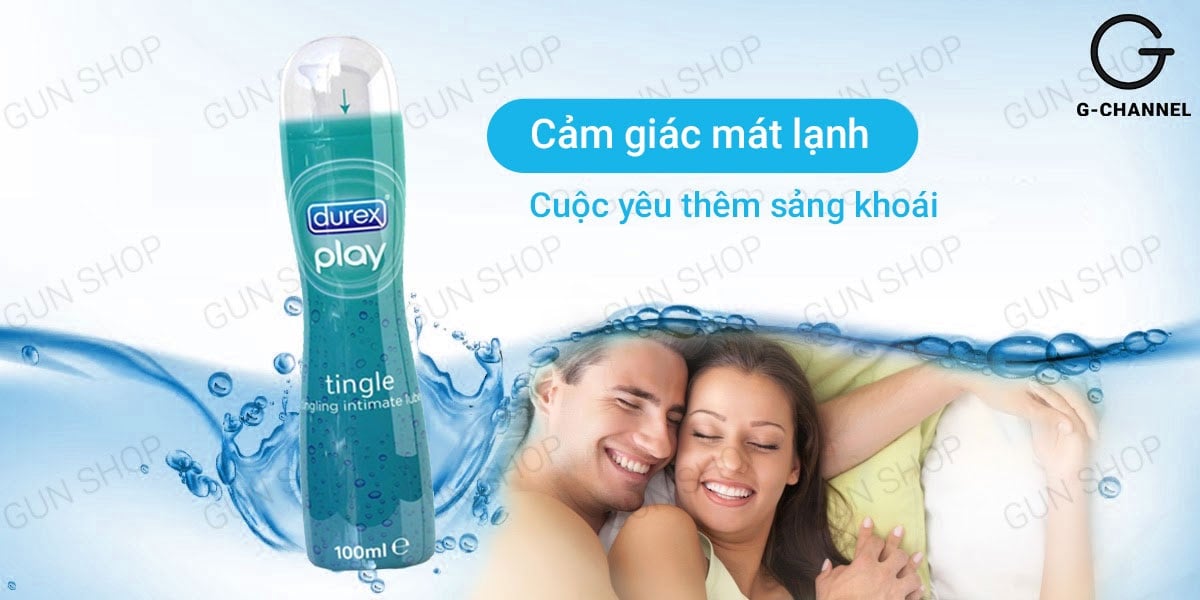 Gel bôi trơn Durex Tingle mát lạnh 100ml tăng khoái cảm mềm mại dễ chịu Gel bôi trơn Durex Tingle mát lạnh 100ml tăng khoái cảm mềm mại dễ chịu