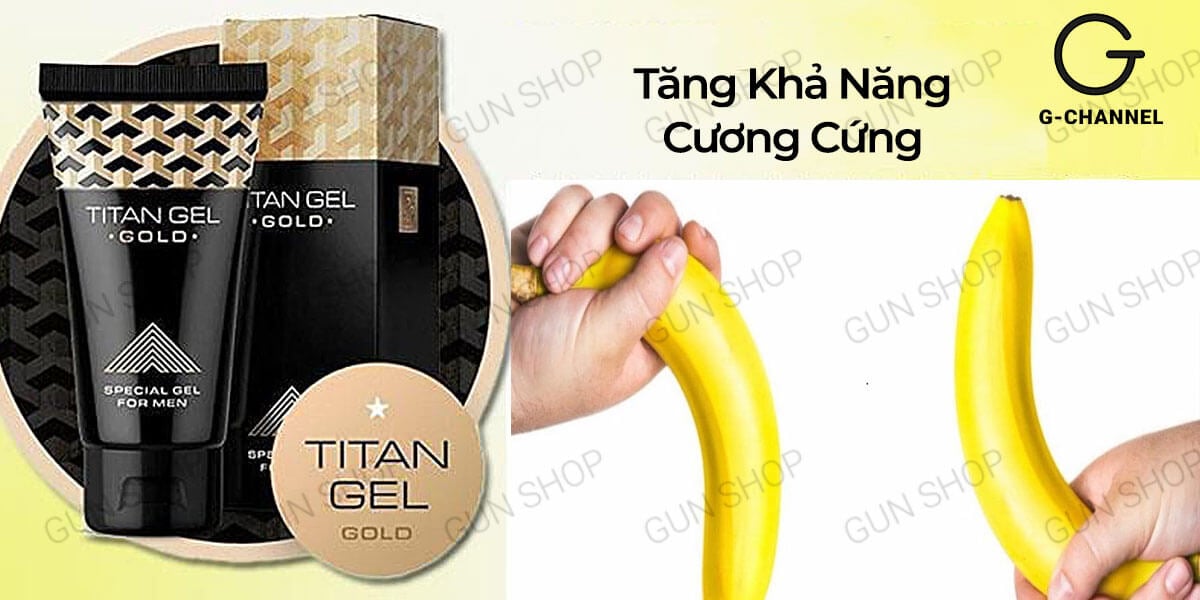 Gel bôi trơn Titan Gold tăng kích thước dương vật cao cấp nhập Nga Gel bôi trơn Titan Gold tăng kích thước dương vật cao cấp nhập Nga