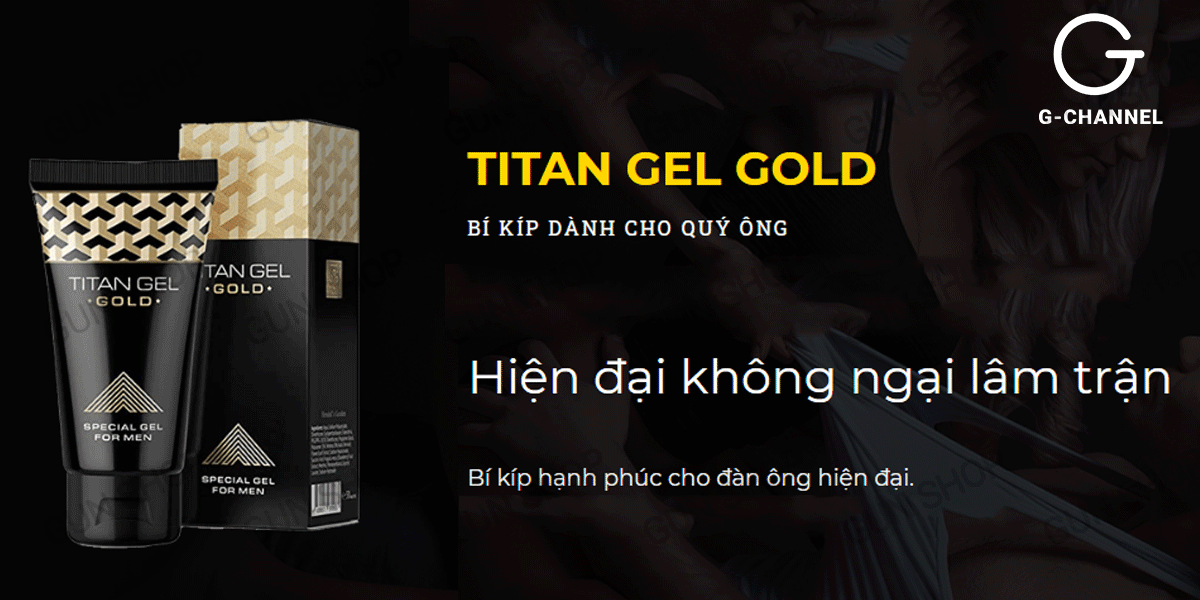 Gel bôi trơn Titan Gold tăng kích thước dương vật cao cấp nhập Nga Gel bôi trơn Titan Gold tăng kích thước dương vật cao cấp nhập Nga