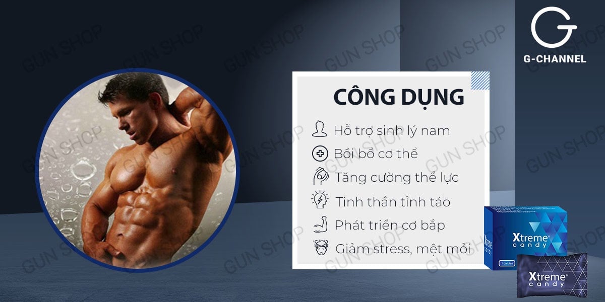 Kẹo nhân sâm Xtreme tăng cường sinh lý nam khỏe mạnh sung mãn dễ dùng Kẹo nhân sâm Xtreme tăng cường sinh lý nam khỏe mạnh sung mãn dễ dùng