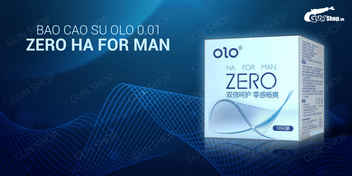Bao cao su OLO 0.01 Zero Ha For Man siêu mỏng nhiều gel bôi trơn Bao cao su OLO 0.01 Zero Ha For Man siêu mỏng nhiều gel bôi trơn