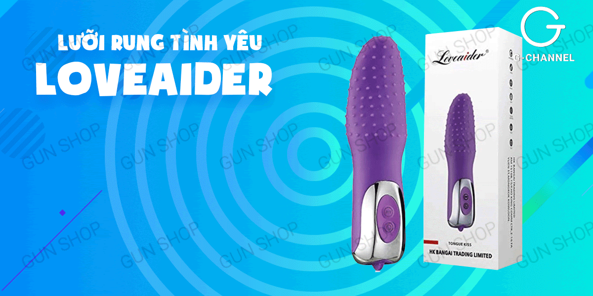 Lưỡi rung Loveaider đa chế độ gai silicon pin sạc kích thích Lưỡi rung Loveaider đa chế độ gai silicon pin sạc kích thích