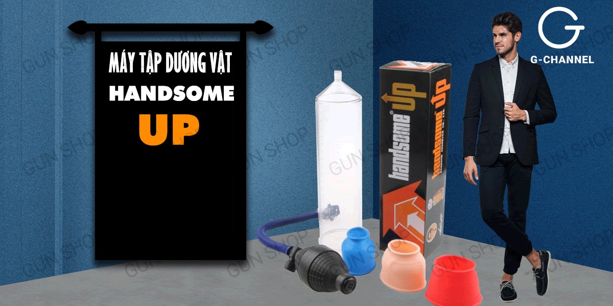 Máy tập tăng kích thước dương vật Handsome Up hiệu quả nhanh Máy tập tăng kích thước dương vật Handsome Up hiệu quả nhanh