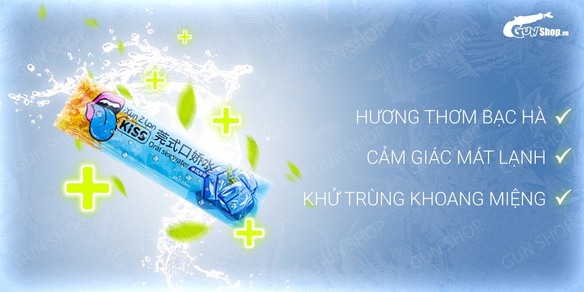 Nước tình yêu BJ mát lạnh bạc hà kích thích thăng hoa gói 10ml Nước tình yêu BJ mát lạnh bạc hà kích thích thăng hoa gói 10ml