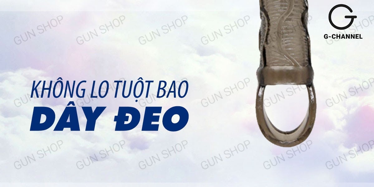 Bao cao su đôn dên rung đầu Baile Men Extension tăng kích thước dây đeo Bao cao su đôn dên rung đầu Baile Men Extension tăng kích thước dây đeo