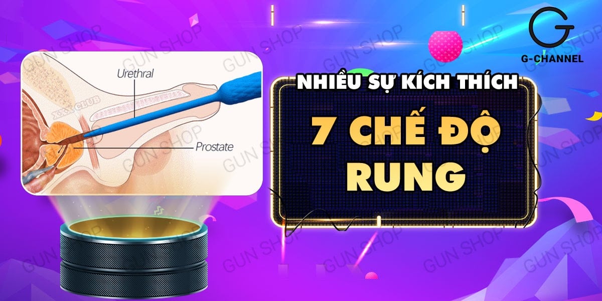 Que rung kích thích niệu đạo nam 7 chế độ pin - Leten nhỏ gọn, cảm giác mạnh Que rung kích thích niệu đạo nam 7 chế độ pin - Leten nhỏ gọn, cảm giác mạnh