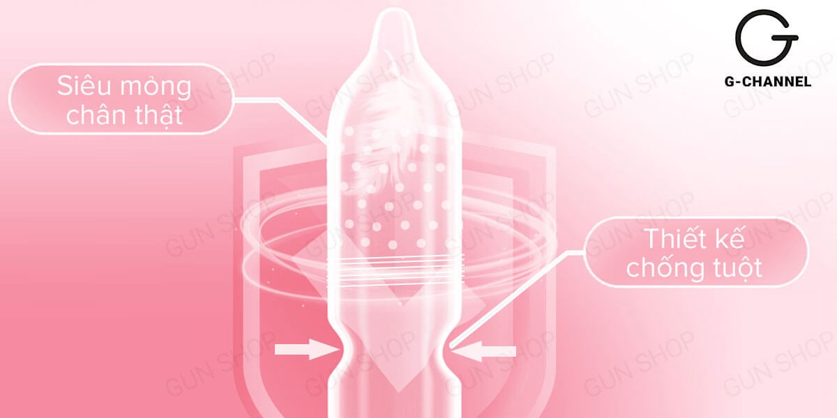 Bao cao su Up To Top 4in1 kéo dài gân nút thắt siêu mỏng 12 cái Bao cao su Up To Top 4in1 kéo dài gân nút thắt siêu mỏng 12 cái