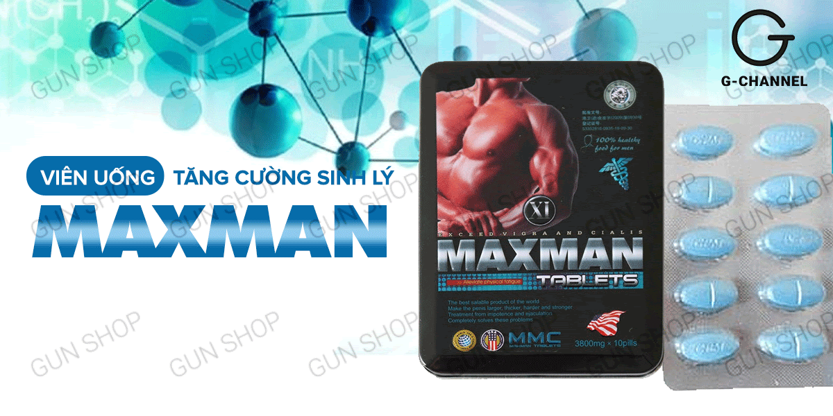 Maxman cường dương kéo dài thời gian xuất tinh sớm hộp 10 viên Maxman cường dương kéo dài thời gian xuất tinh sớm hộp 10 viên