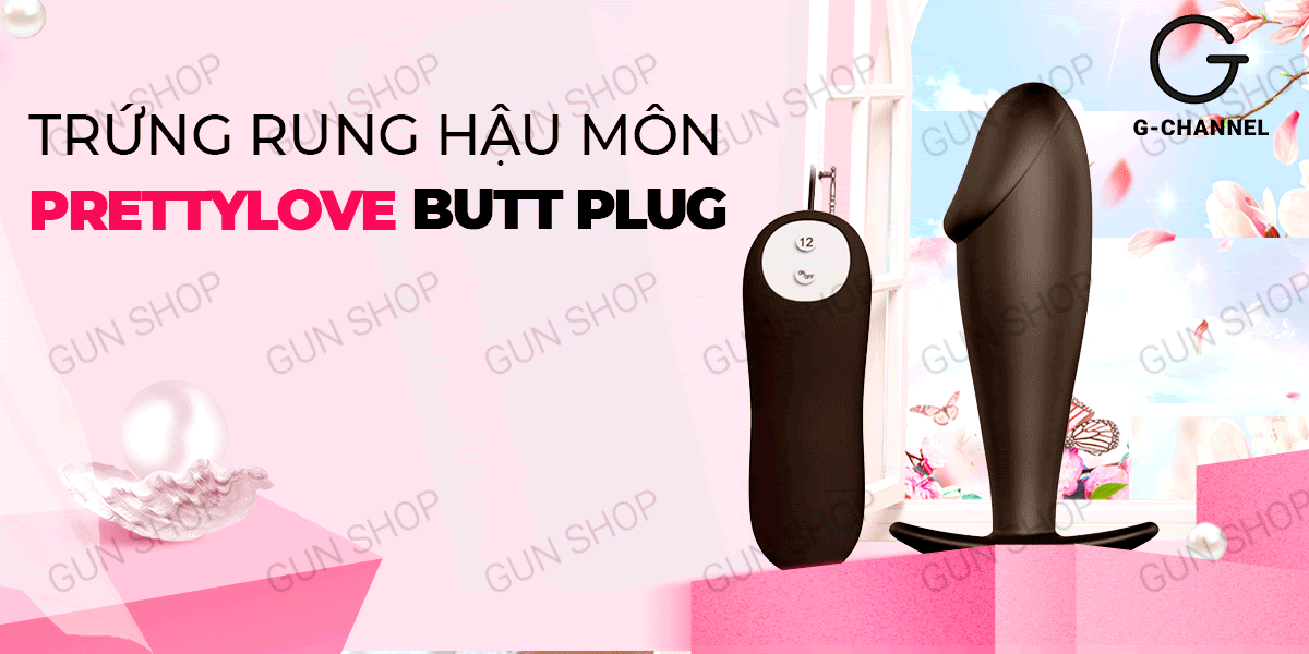Trứng rung hậu môn Pretty Love Butt Plug rung mạnh chống nước pin sạc Trứng rung hậu môn Pretty Love Butt Plug rung mạnh chống nước pin sạc