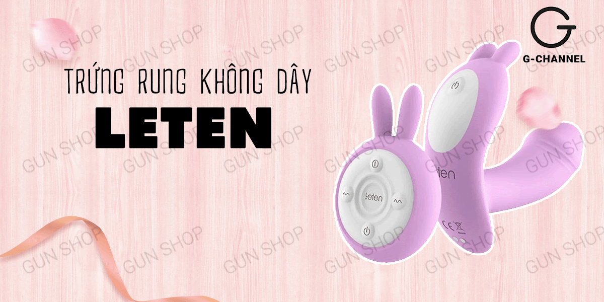 Trứng rung không dây Leten tạo nhiệt sạc điện điều khiển từ xa Trứng rung không dây Leten tạo nhiệt sạc điện điều khiển từ xa