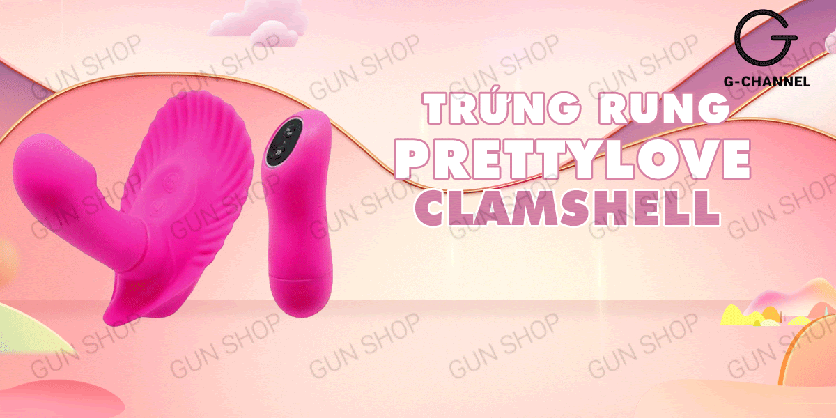 Trứng rung Pretty Love ClamShell điều khiển từ xa đa chế độ rung cao cấp Trứng rung Pretty Love ClamShell điều khiển từ xa đa chế độ rung cao cấp