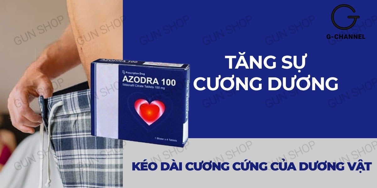 Viên uống Azodra 50mg kéo dài cương dương tăng sinh lý hộp 4 viên Viên uống Azodra 50mg kéo dài cương dương tăng sinh lý hộp 4 viên