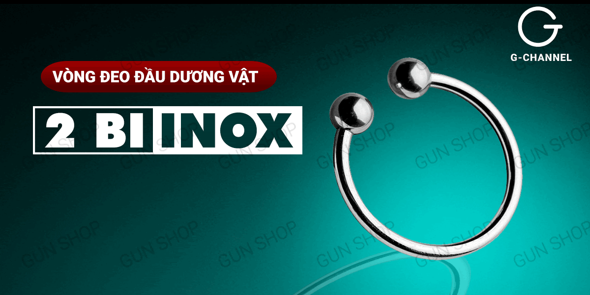 Vòng khoen bi inox đeo dương vật tăng khoái cảm phòng chống xuất tinh Vòng khoen bi inox đeo dương vật tăng khoái cảm phòng chống xuất tinh