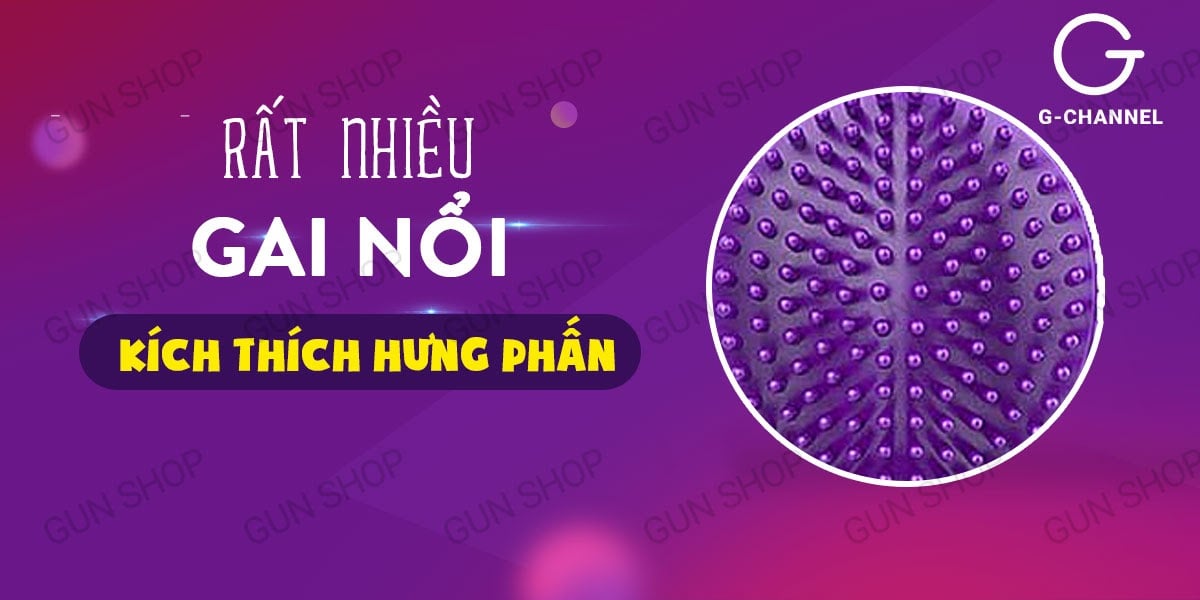 Vòng rung Vibrating PleaSure sạc điện gai lớn tăng khoái cảm rung mạnh Vòng rung Vibrating PleaSure sạc điện gai lớn tăng khoái cảm rung mạnh