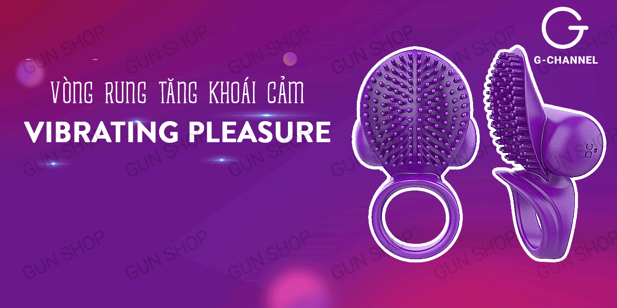 Vòng rung Vibrating PleaSure sạc điện gai lớn tăng khoái cảm rung mạnh Vòng rung Vibrating PleaSure sạc điện gai lớn tăng khoái cảm rung mạnh